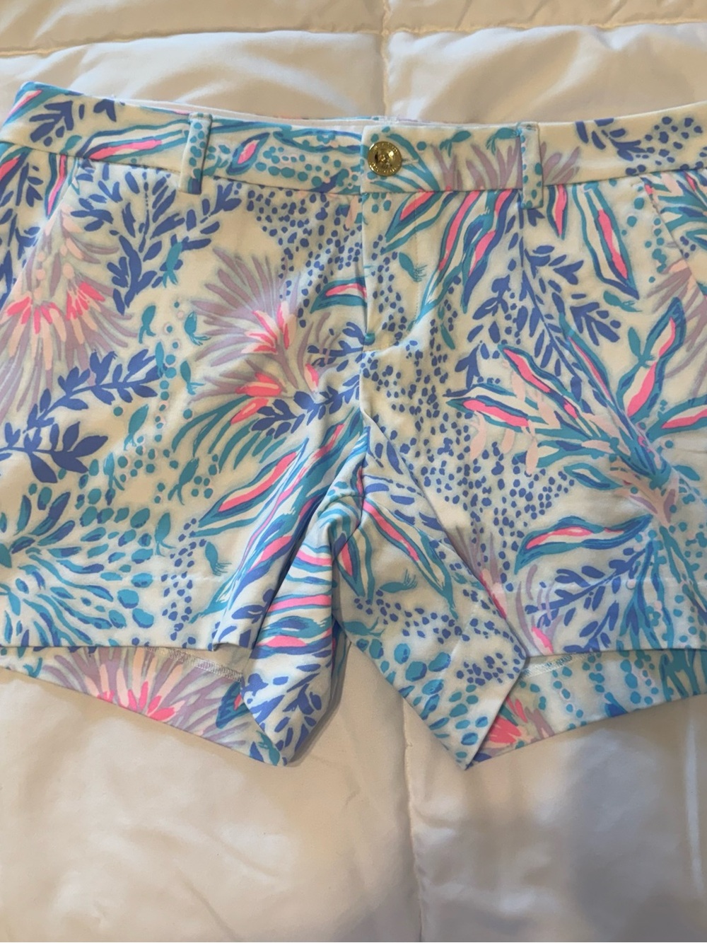 NWT Lilly Pulitzer Callahan Knit Shorts 5 inch Via Del Mar women size 10 preppy